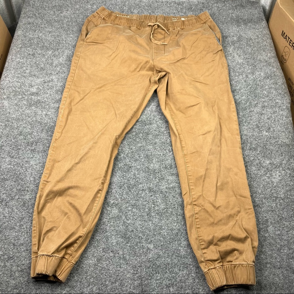 Bullhead Denim | khaki tan Drawstring Skinny Jogger - Size Large